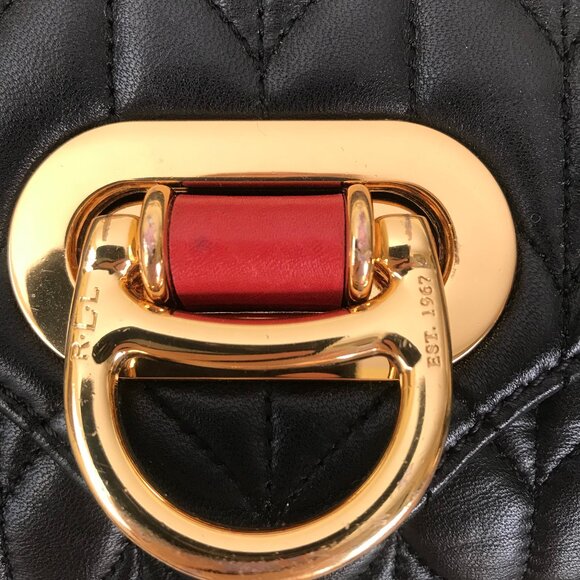 Ralph Lauren  GENUINE BABY LAMB LEATHER Chain Bag - Picture 3 of 7